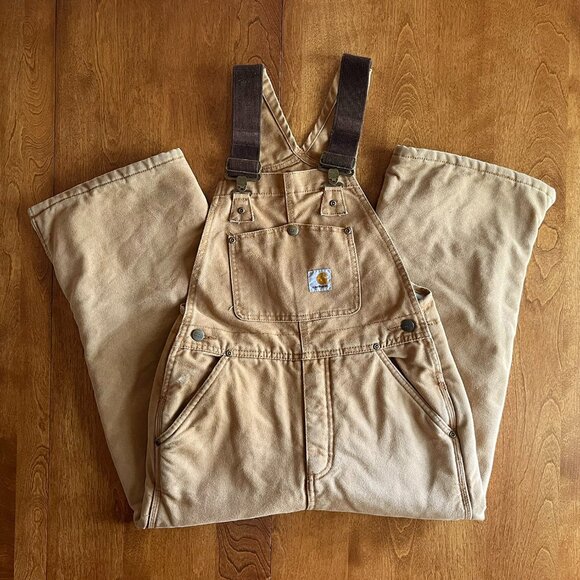 Carhartt insulated canvas overalls 8 - Picture 1 of 12